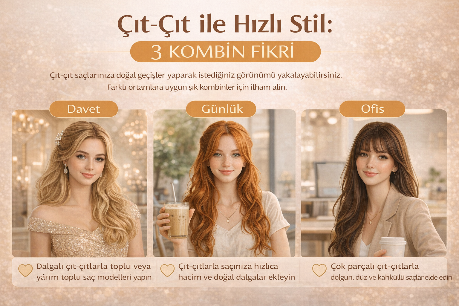 Çıt-çıt saç stil önerileri