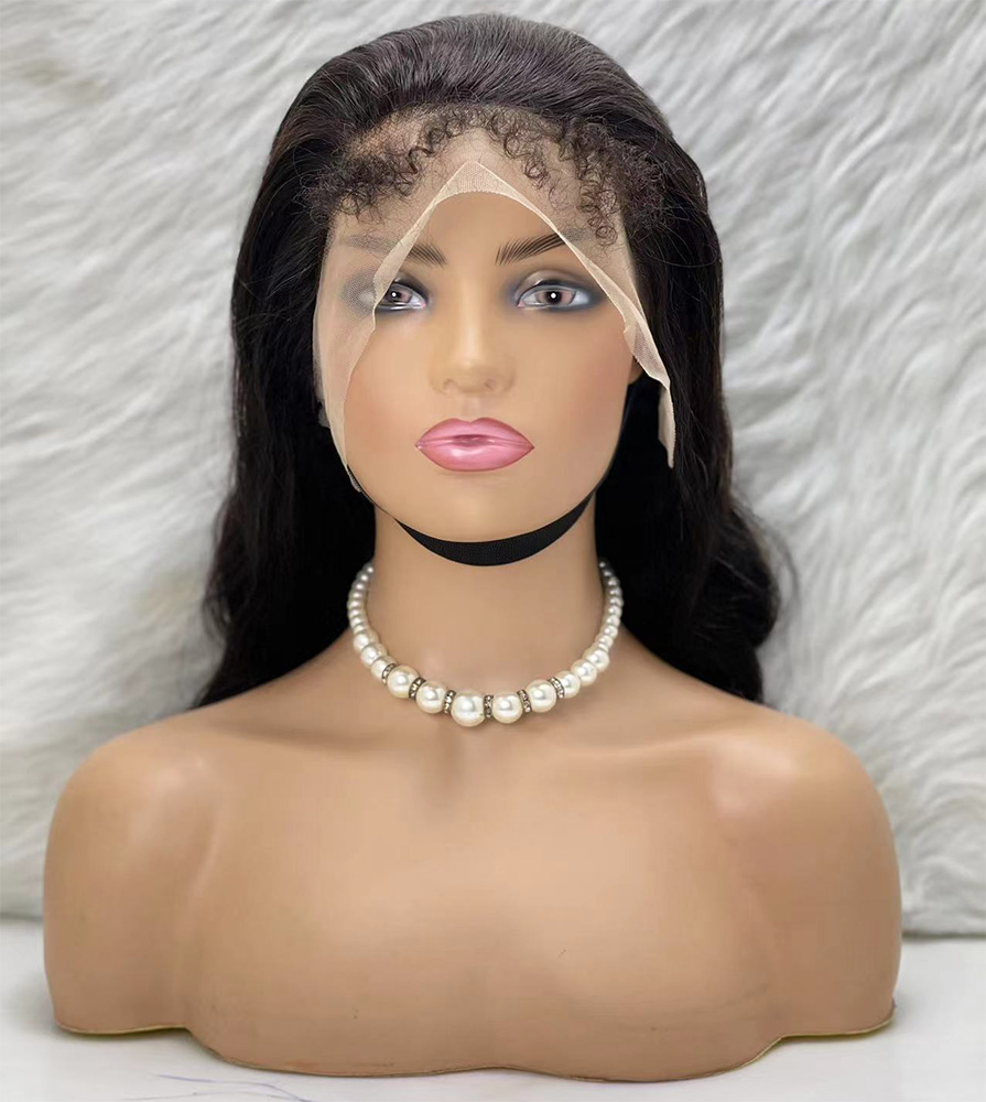 Gerçek Front Lace Tül Peruk - Dalgalı - Doğal 65-70cm - Görsel 2