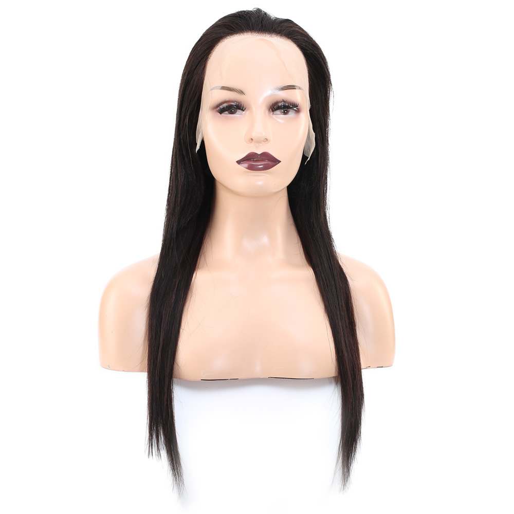 Düz Front Lace Gerçek Tül Peruk - Doğal - 60-65cm - Görsel 2
