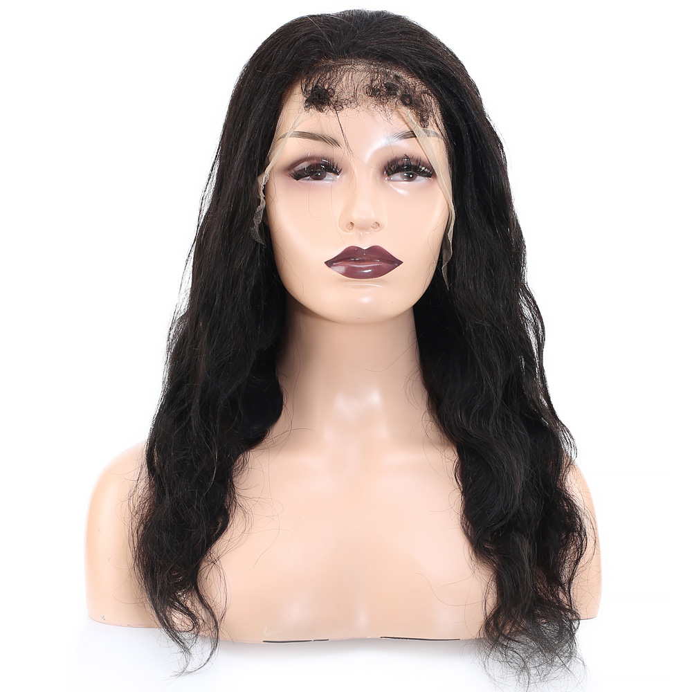 Front Lace Gerçek Tül Peruk Dalgalı - Doğal - 60-65cm - Görsel 2