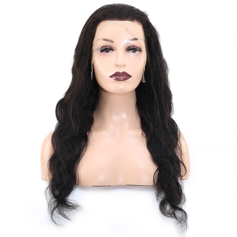 Front Lace Gerçek Tül Peruk Dalgalı - Doğal - 70-75cm - Görsel 2