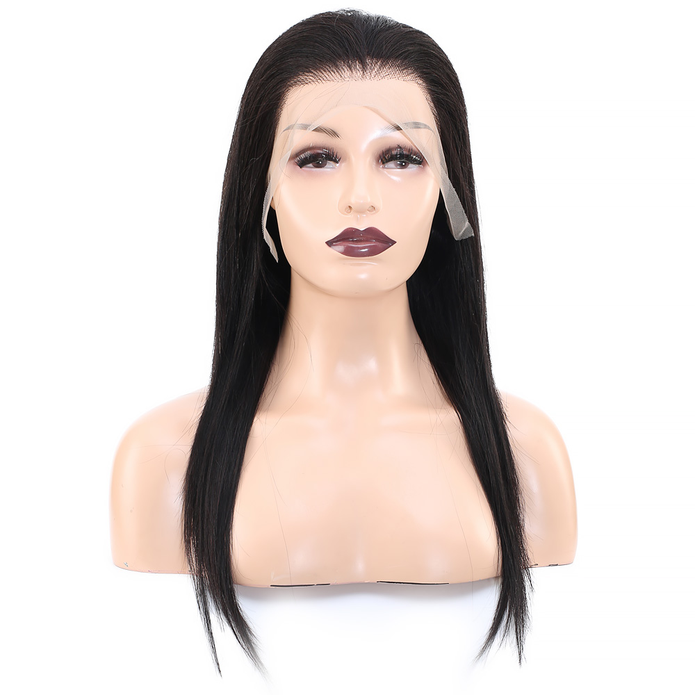 Front Lace Gerçek Tül Peruk Düz - Doğal - 55-60cm - Görsel 2