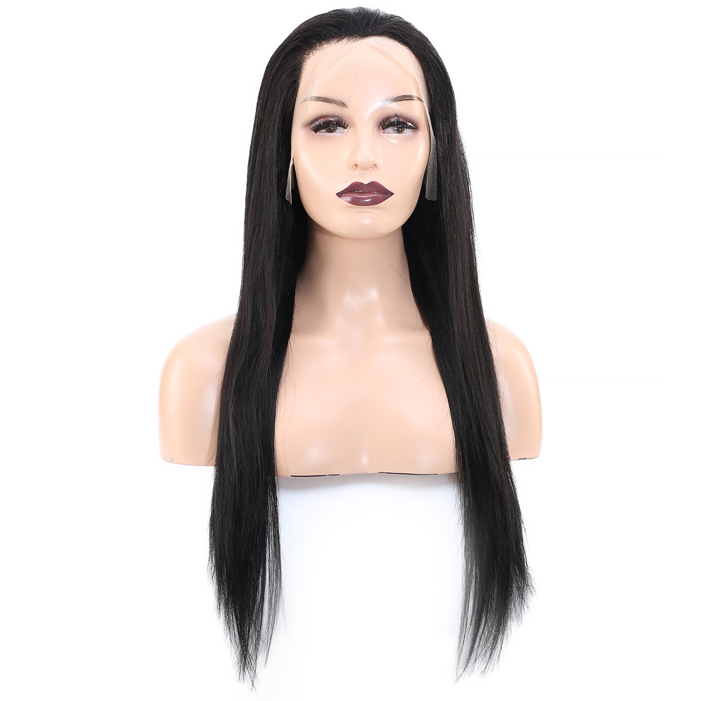 Front Lace Gerçek Tül Peruk Düz - Doğal - 65-70cm - Görsel 2