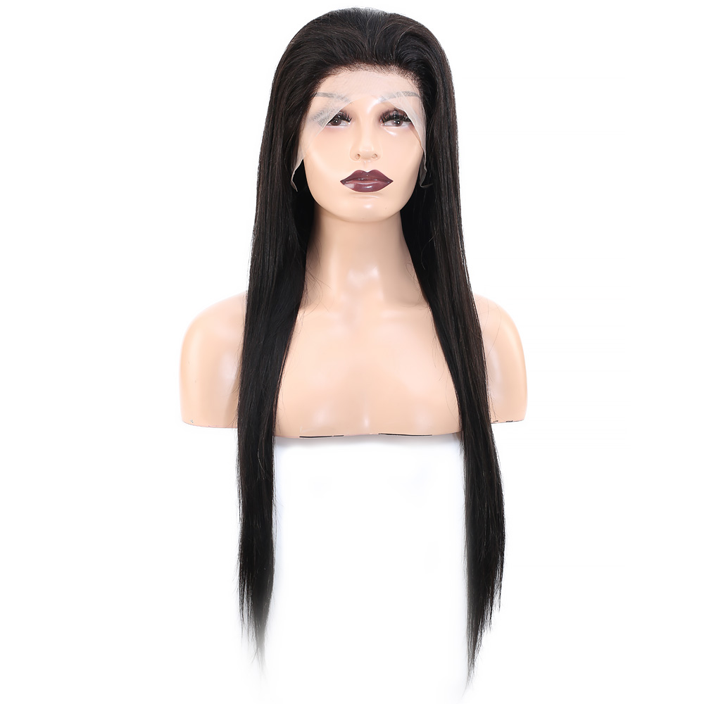 Front Lace Gerçek Tül Peruk Düz - Doğal - 75-80cm - Görsel 2