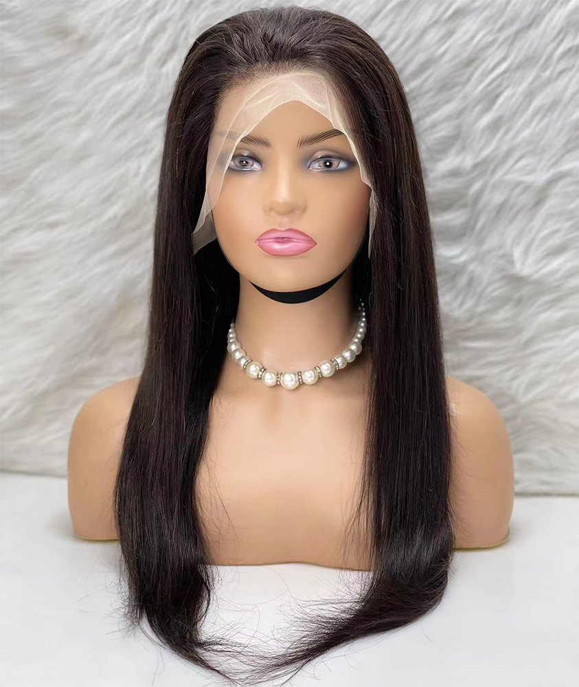 Gerçek Front Lace Tül Peruk - Düz - Doğal 65-70cm