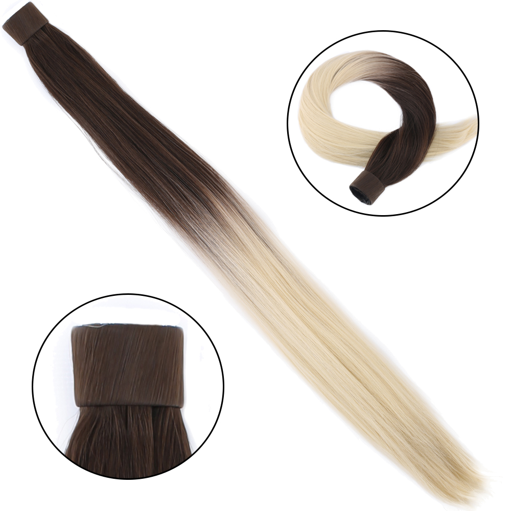 Fiber Sentetik Sihirli At Kuyruğu - Kumral / Platin Ombreli - Görsel 2