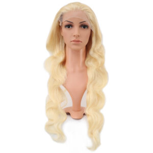 Gerçek Front Lace Dalgalı Platin Tül Peruk - 80-85cm