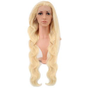 Gerçek Front Lace Dalgalı Platin Tül Peruk - 85-90cm
