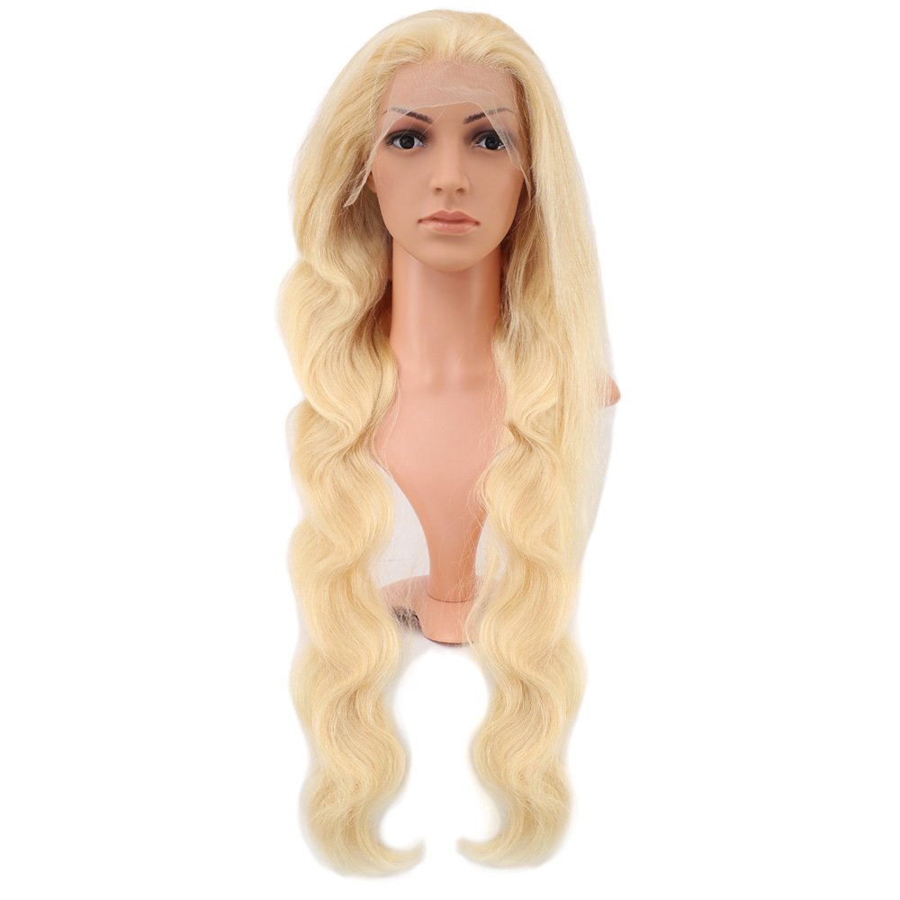 Gerçek Front Lace Dalgalı Platin Tül Peruk - 85-90cm