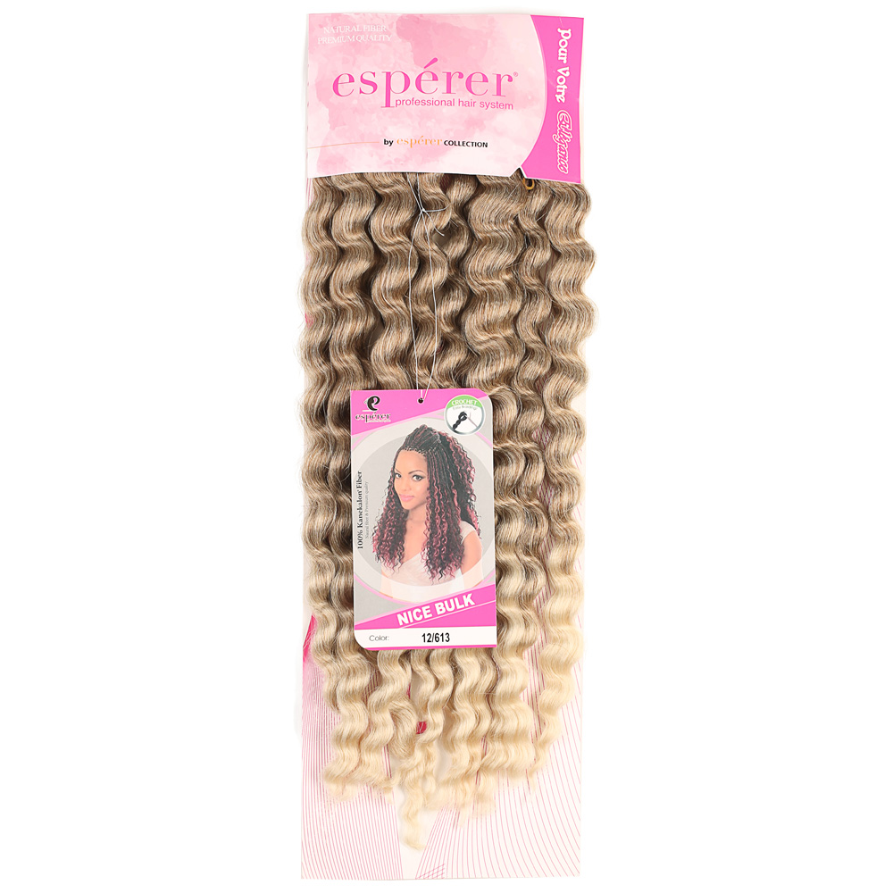 Nice Bulk Afro Su Dalgası Saç - Küllü Kumral / Platin Ombreli - Görsel 2