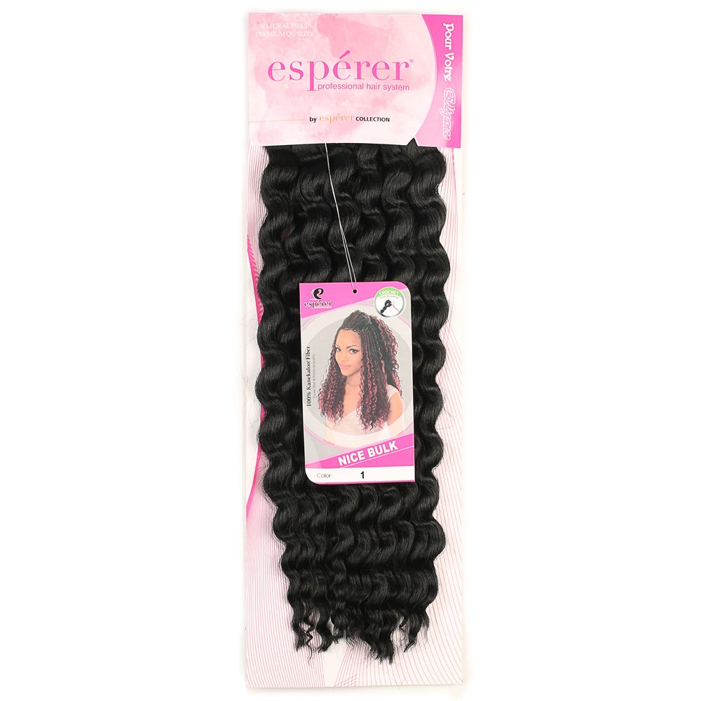 Nice Bulk Afro Su Dalgası Saç - Siyah - Görsel 2