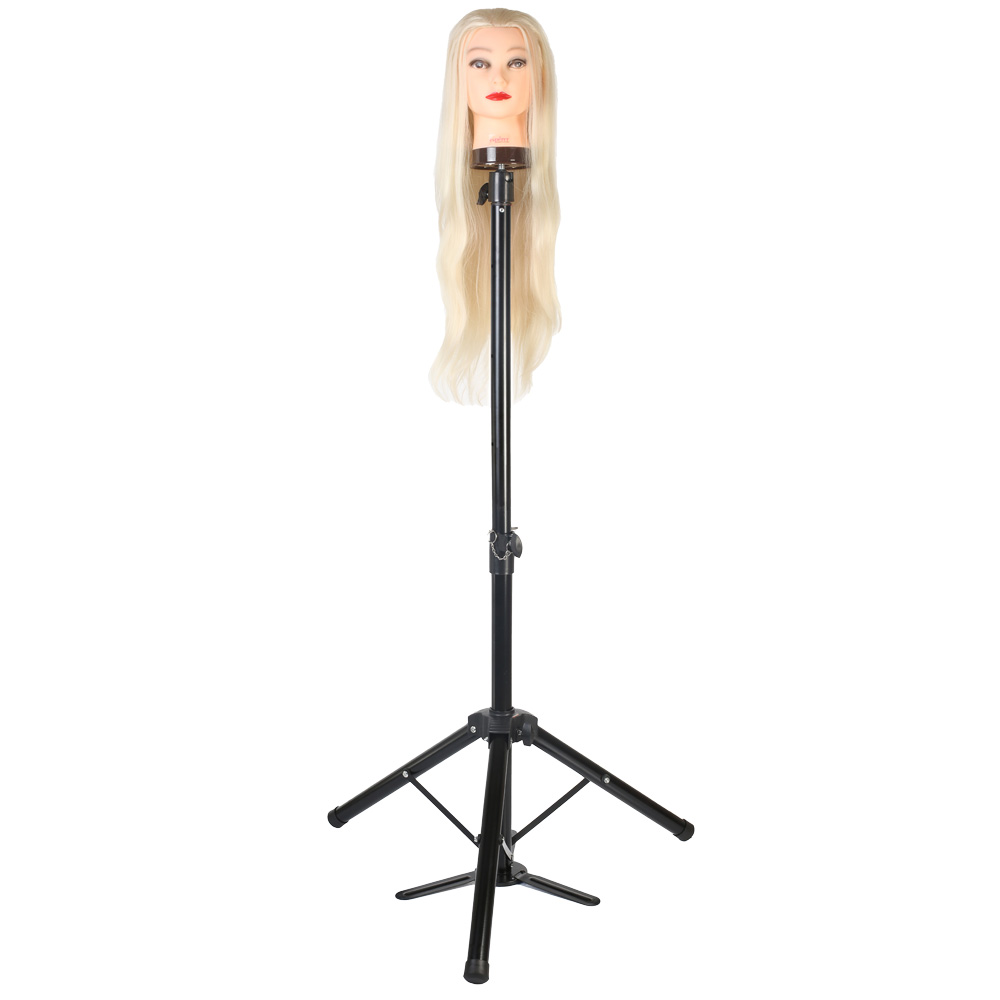 Kuaför Eğitim Mankeni İçin Ayaklı Metal Tripod - Siyah + Taşıma Çantası - Görsel 2