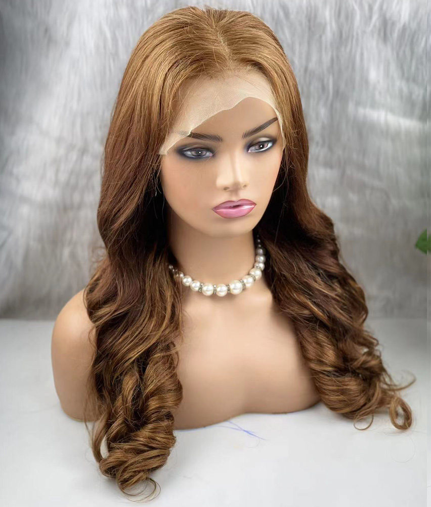 Gerçek Front Lace Tül Peruk - Dalgalı - Kumral 70-75cm - Görsel 2