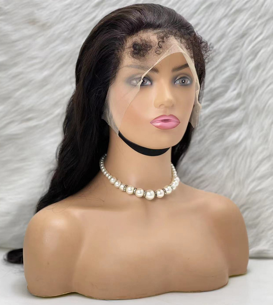Gerçek Front Lace Tül Peruk - Dalgalı - Doğal 65-70cm - Görsel 3