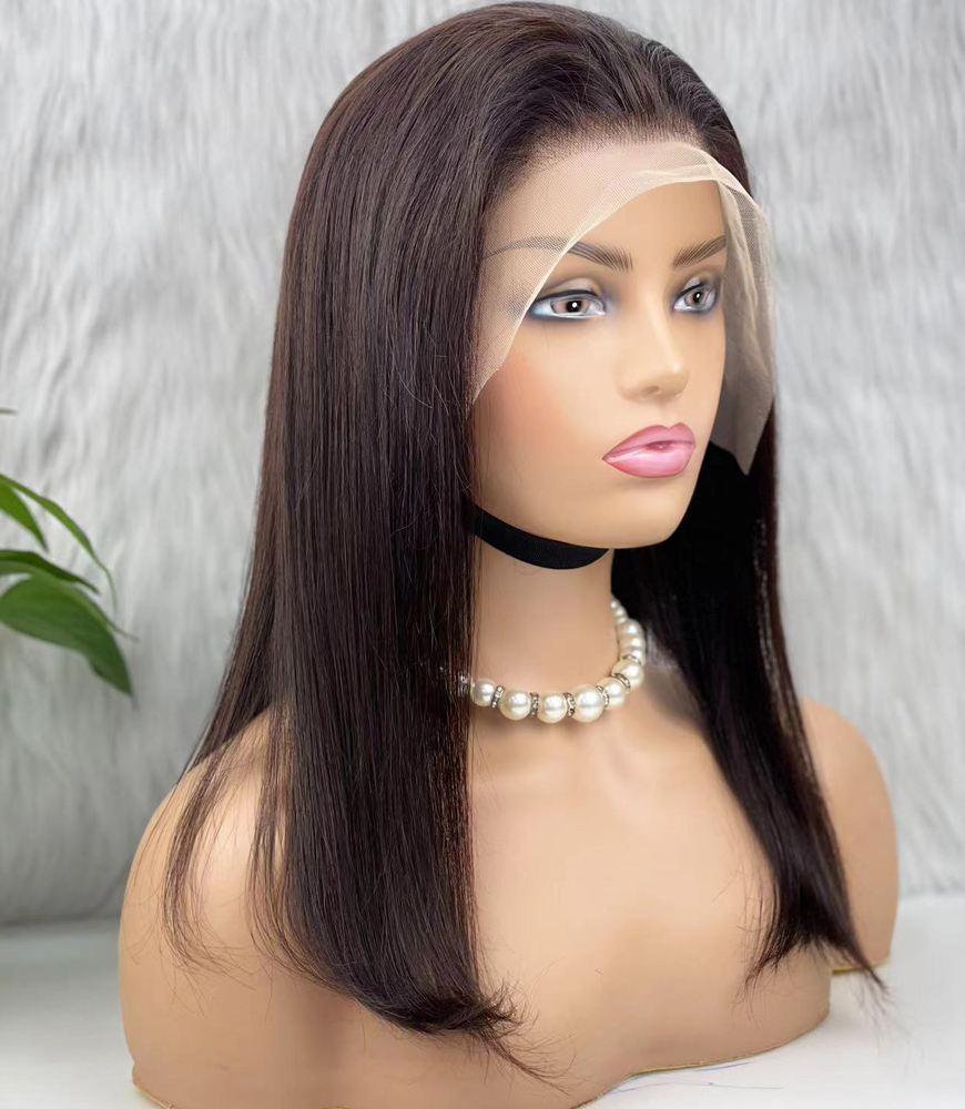 Gerçek Front Lace Tül Peruk - Düz - Doğal 50-55cm - Görsel 2