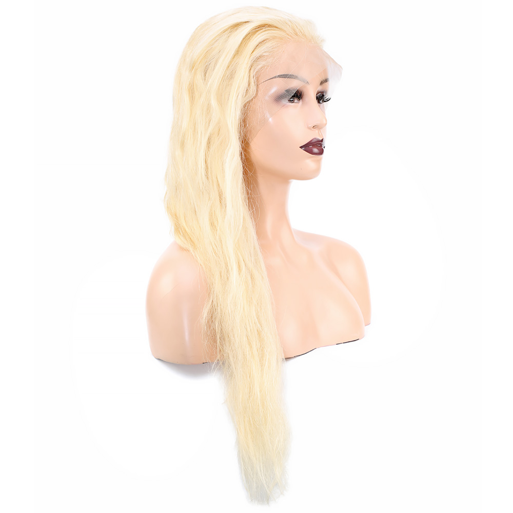 Gerçek Front Lace Tül Peruk - Platin - 70-75cm - Görsel 2