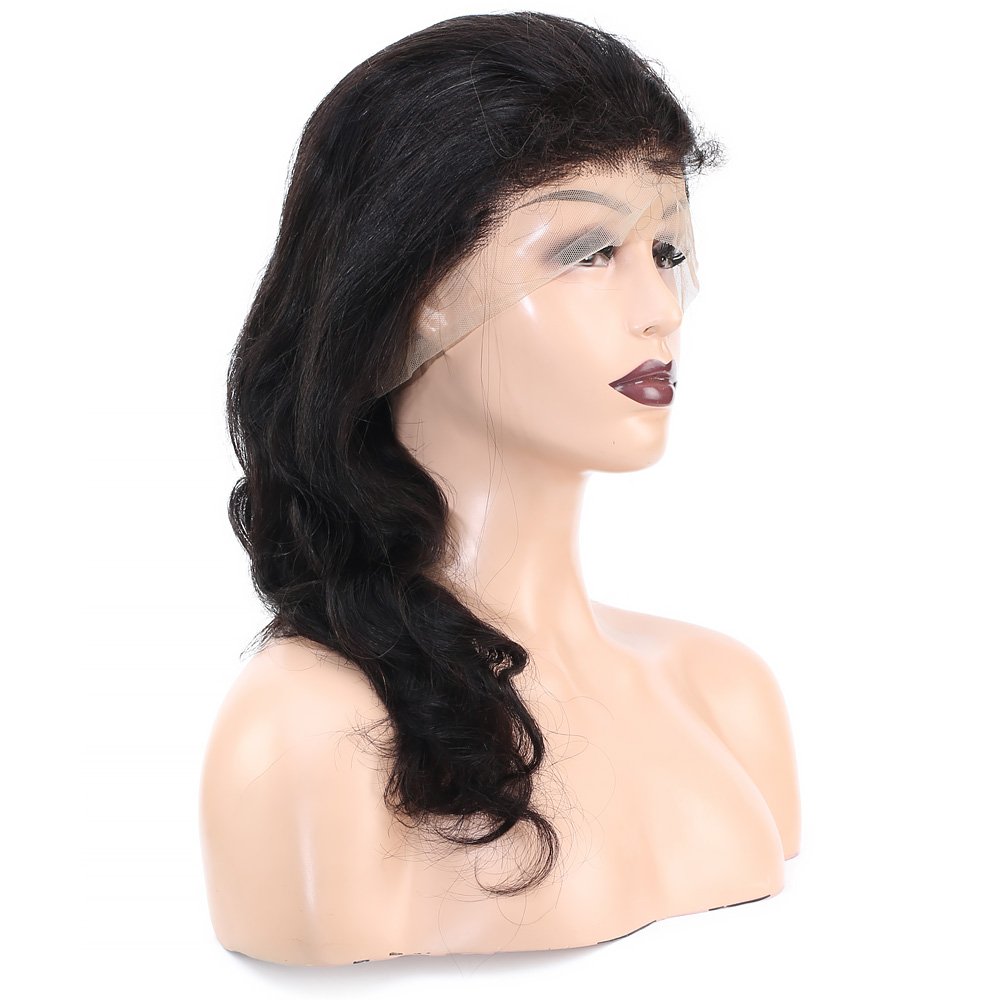 Front Lace Gerçek Tül Peruk Dalgalı - Doğal - 55-60cm - Görsel 3