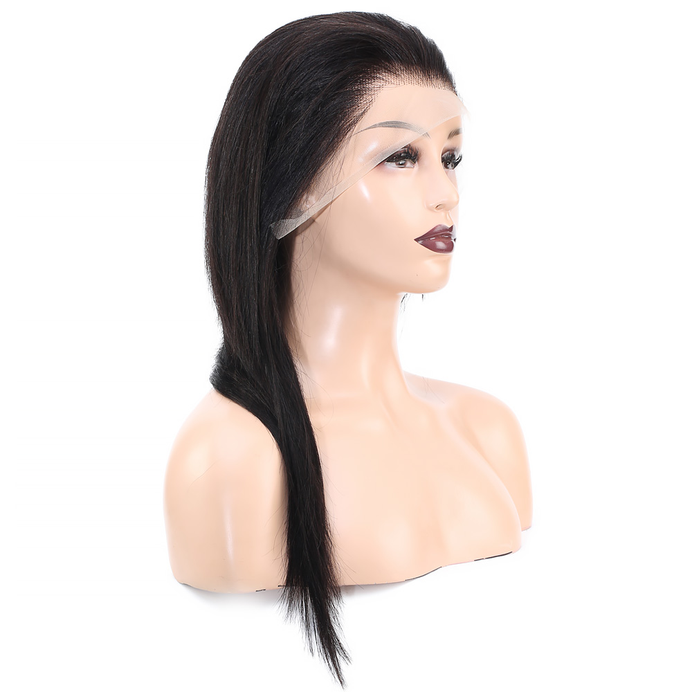 Front Lace Gerçek Tül Peruk Düz - Doğal - 55-60cm - Görsel 3