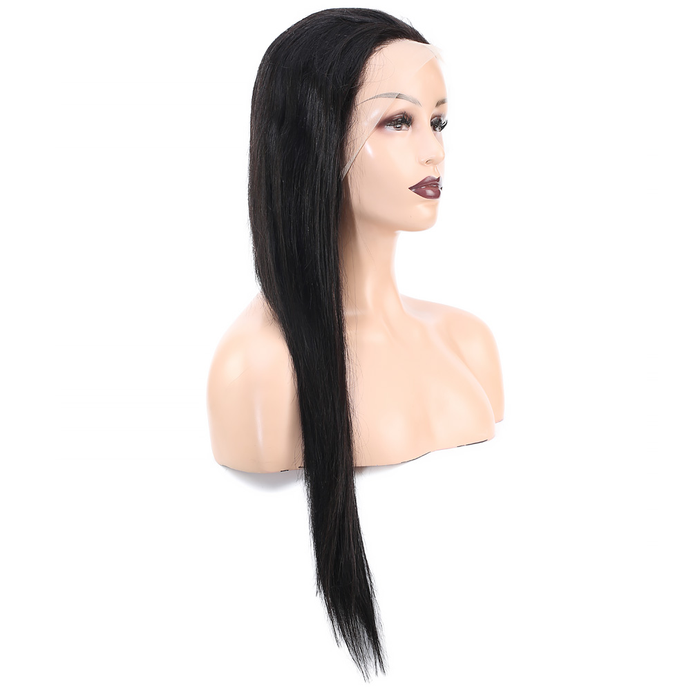 Front Lace Gerçek Tül Peruk Düz - Doğal - 65-70cm - Görsel 3