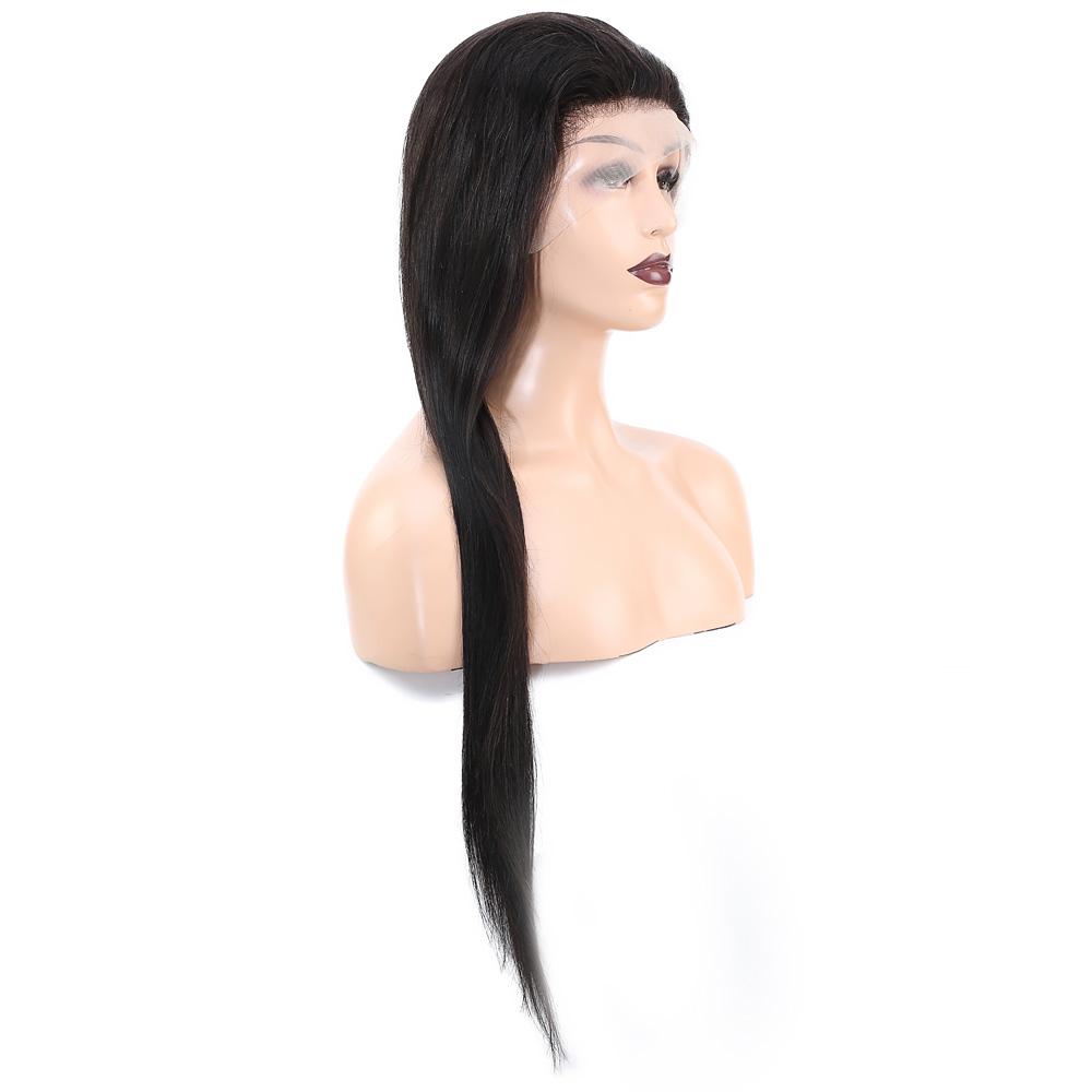 Front Lace Gerçek Tül Peruk Düz - Doğal - 75-80cm - Görsel 3