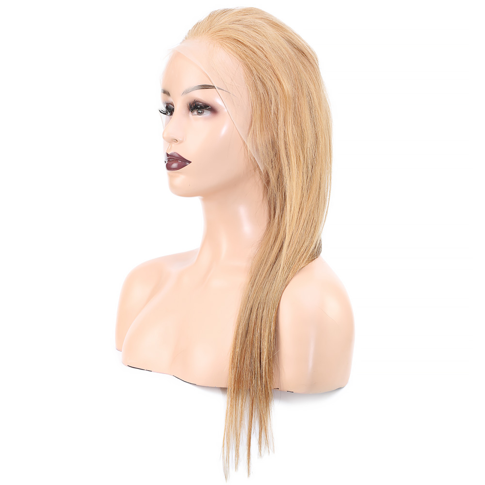 Düz Front Lace Gerçek Tül Peruk - Sıcak Karamel - 60-65cm - Görsel 4