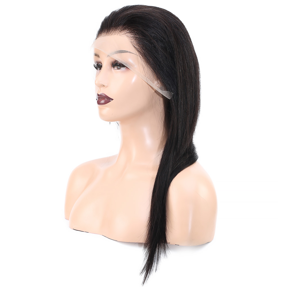 Front Lace Gerçek Tül Peruk Düz - Doğal - 55-60cm - Görsel 4