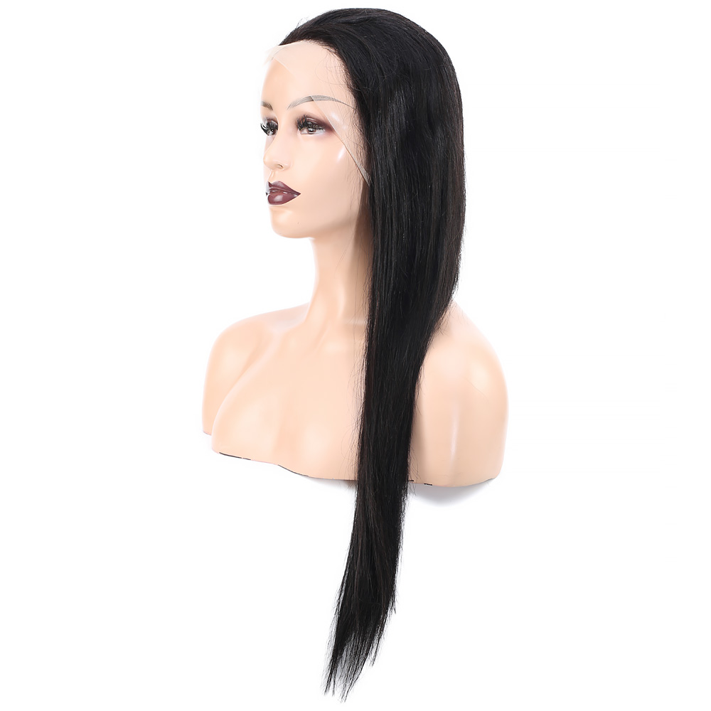 Front Lace Gerçek Tül Peruk Düz - Doğal - 65-70cm - Görsel 4
