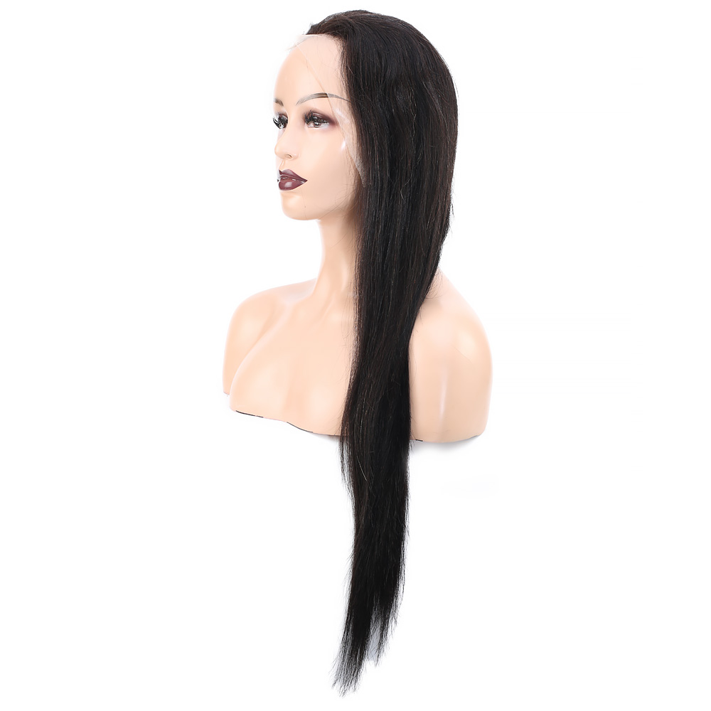 Front Lace Gerçek Tül Peruk Düz - Doğal - 70-75cm - Görsel 4