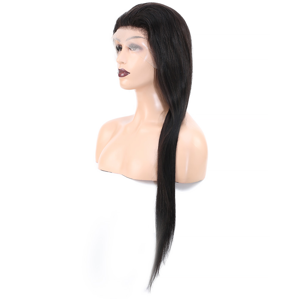 Front Lace Gerçek Tül Peruk Düz - Doğal - 75-80cm - Görsel 4