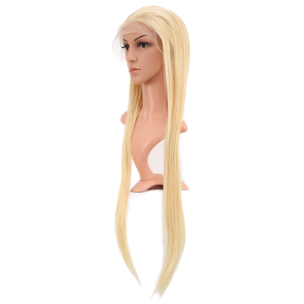 Gerçek Front Lace Düz Platin Tül Peruk - 85-90cm - Görsel 3