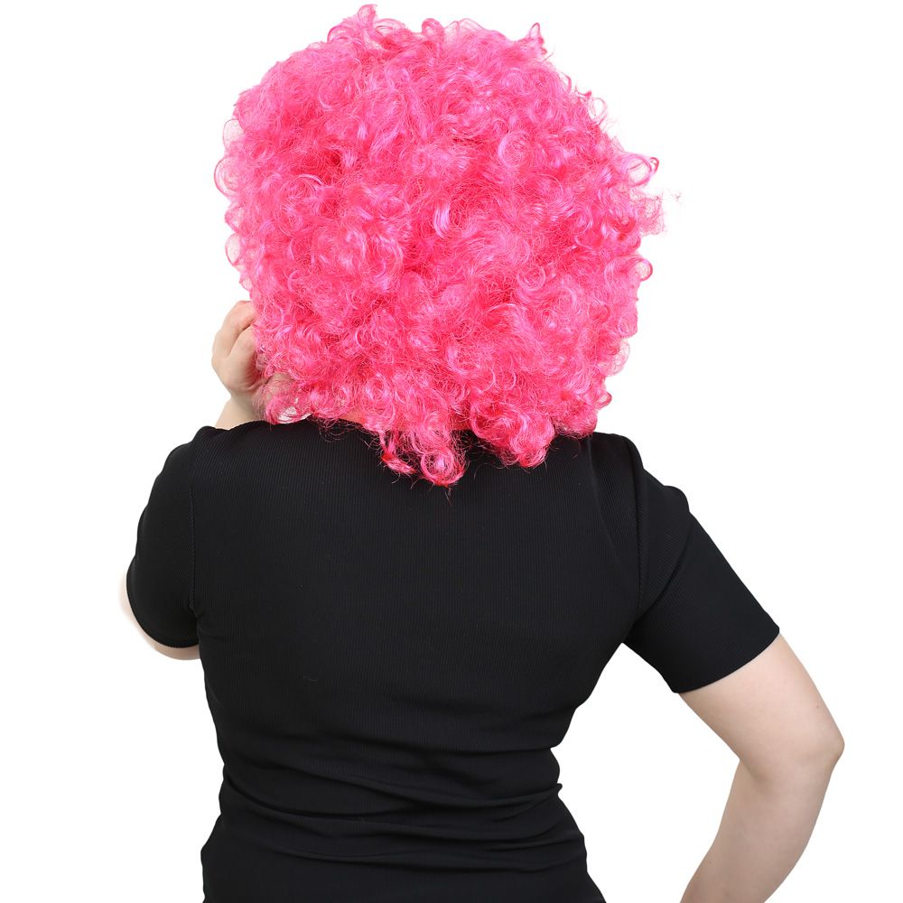 Animasyon Parti Ve Palyaço Peruğu - Neon Pembe - Görsel 5