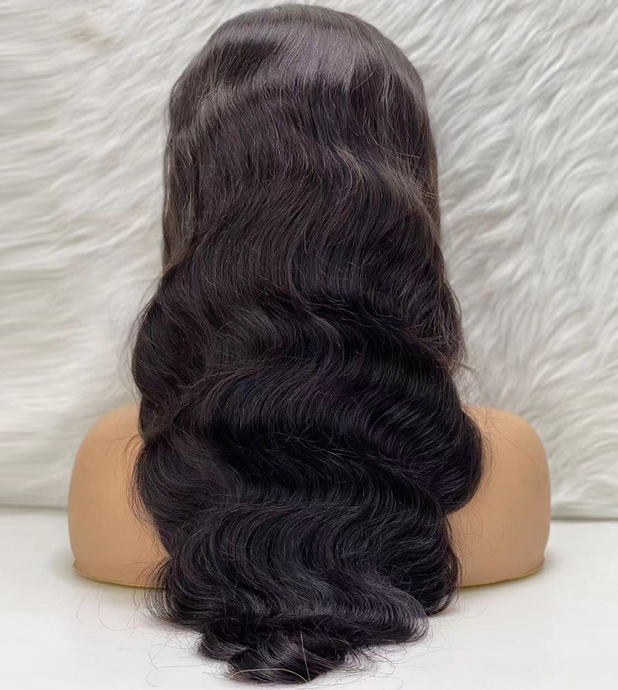 Gerçek Front Lace Tül Peruk - Dalgalı - Doğal 65-70cm - Görsel 5