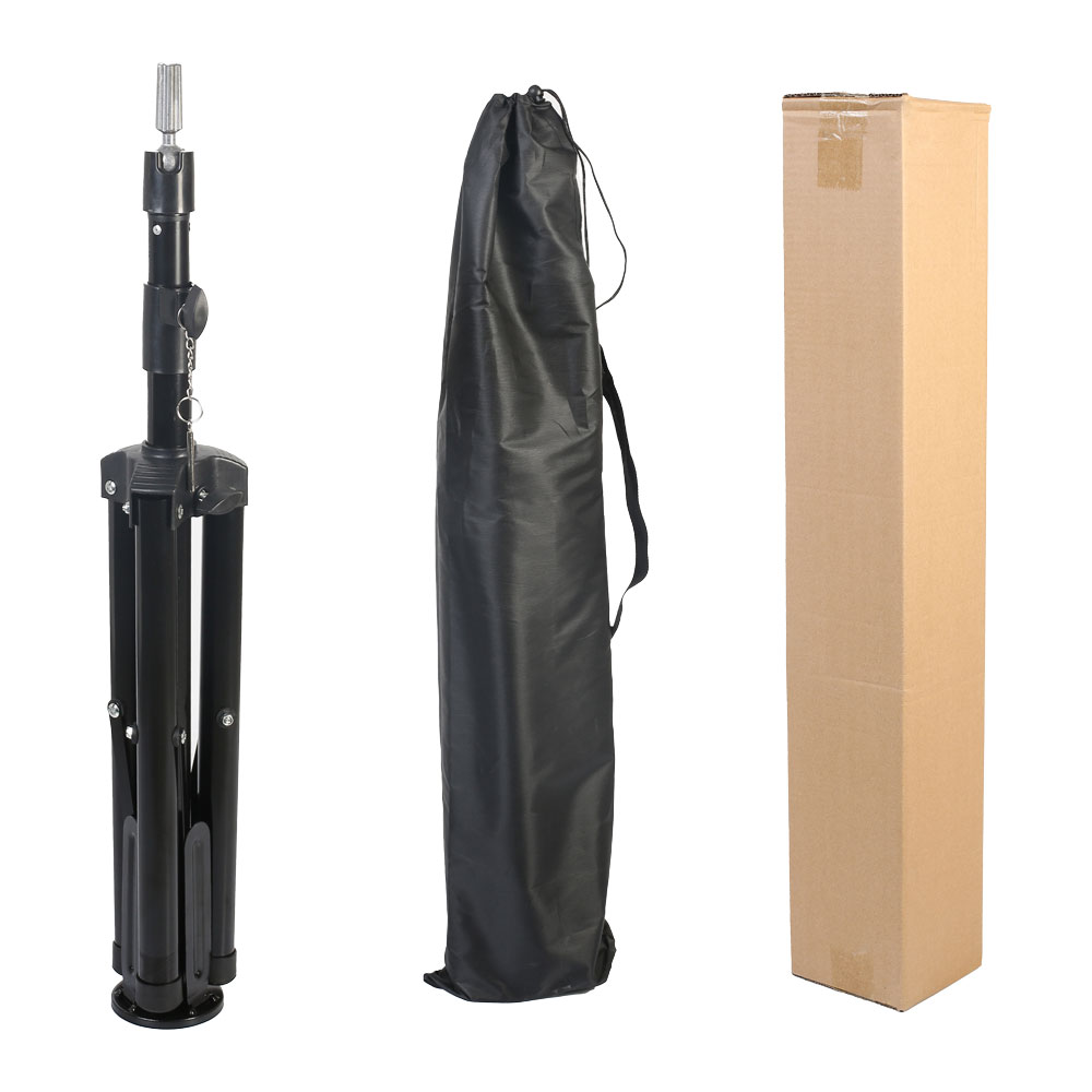 Kuaför Eğitim Mankeni İçin Ayaklı Metal Tripod - Siyah + Taşıma Çantası - Görsel 5