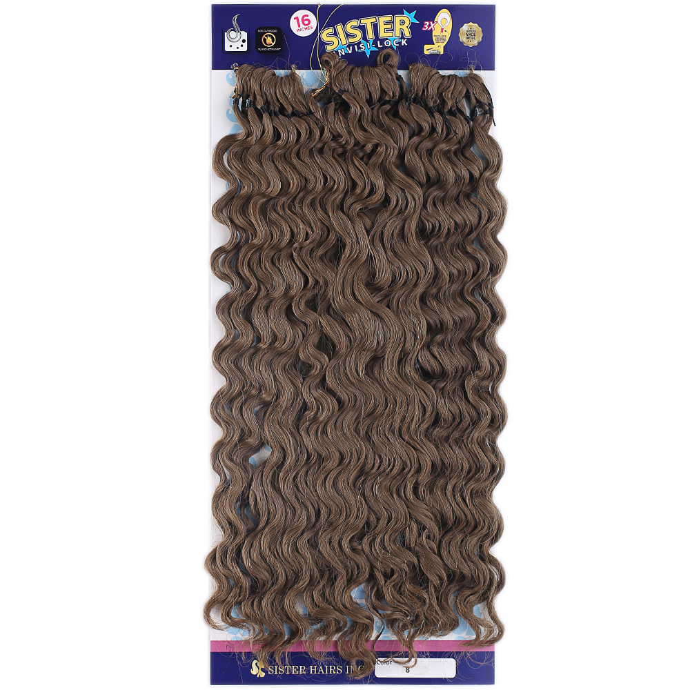 Sister Afro Dalgası Saç - Açık Kahve 8