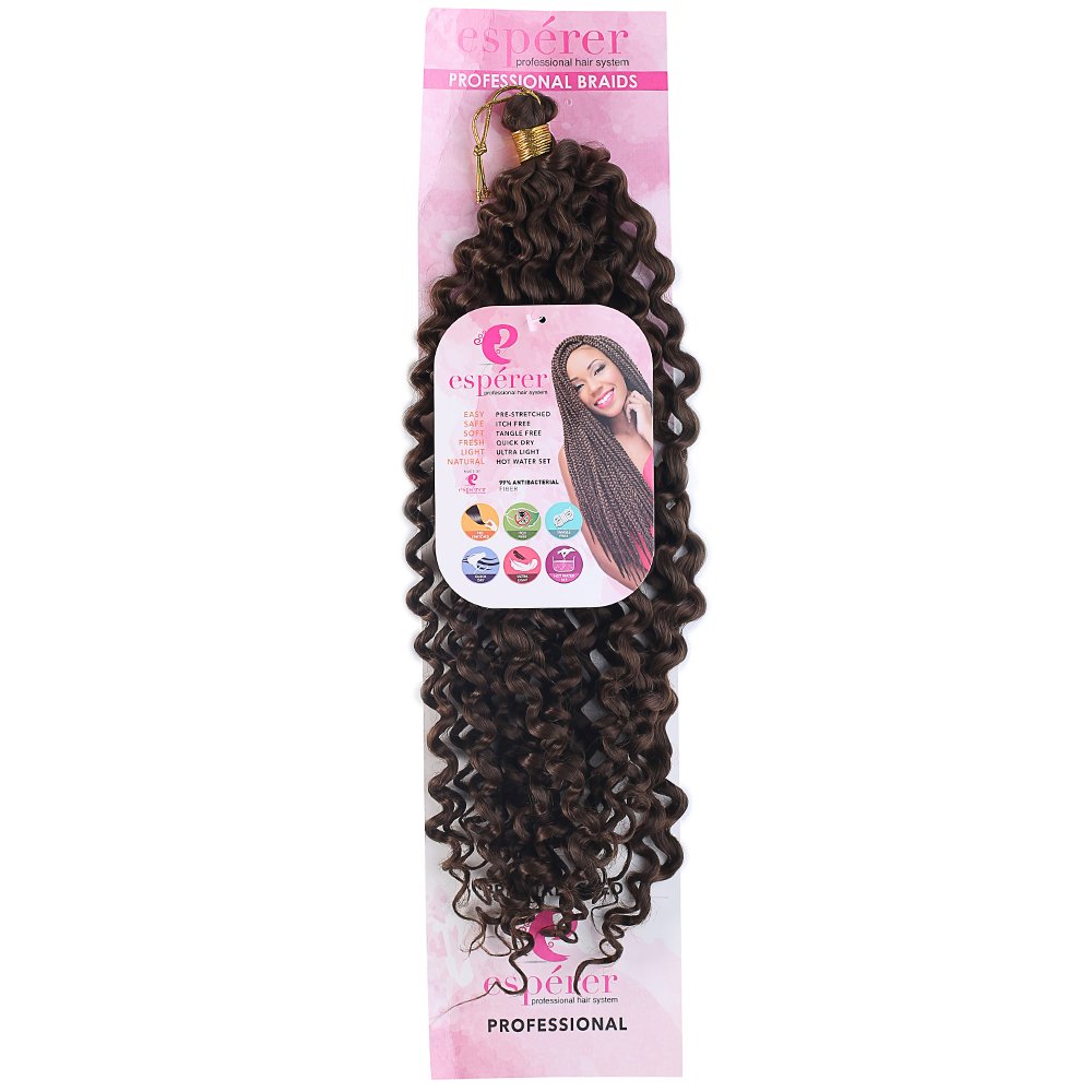 Afro Dalgası Saç - Açık Kahve - Görsel 3
