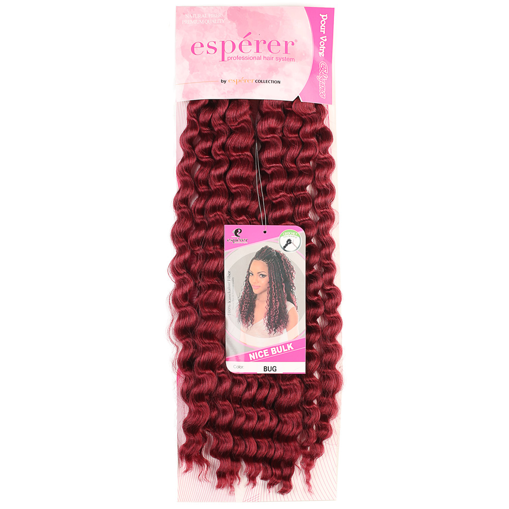 Nice Bulk Afro Su Dalgası Saç - Kızıl - Görsel 2