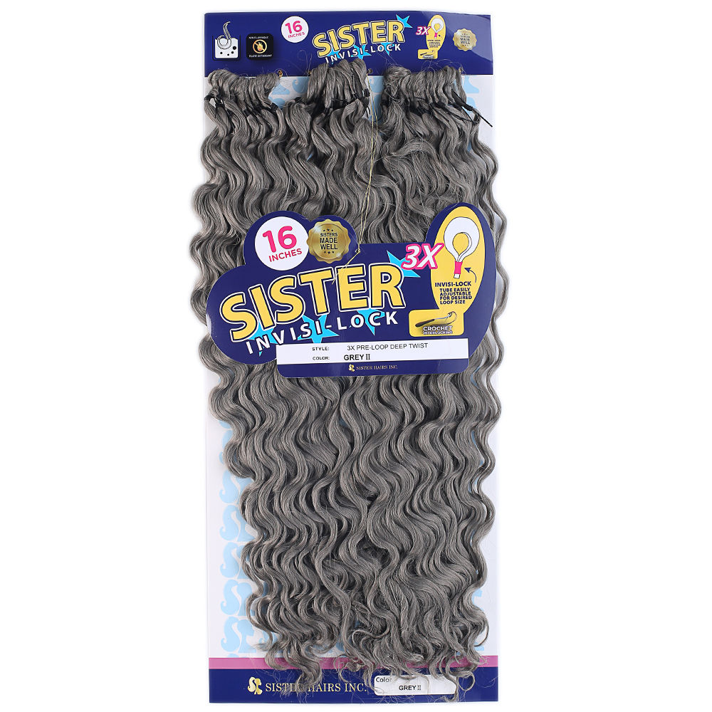 Sister Afro Dalgası Saç - Orta Ton Gri Grey 2 - Görsel 3