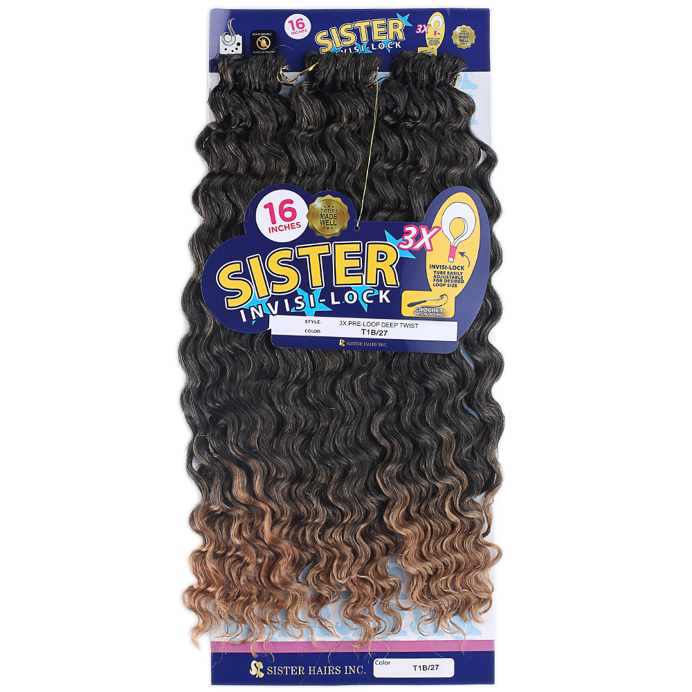 Sister Afro Dalgası Saç - Siyah Karamel Ombreli T1B/27 - Görsel 3