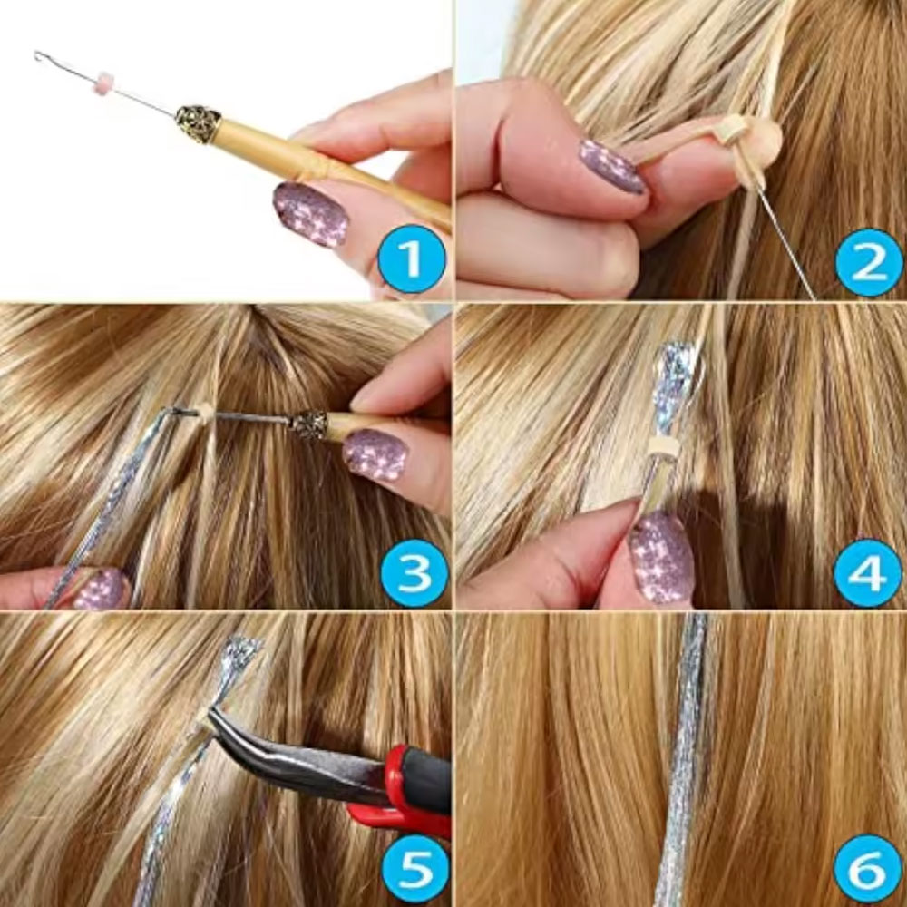 Hair Tinsel Saç Simi - HT13 - Görsel 4