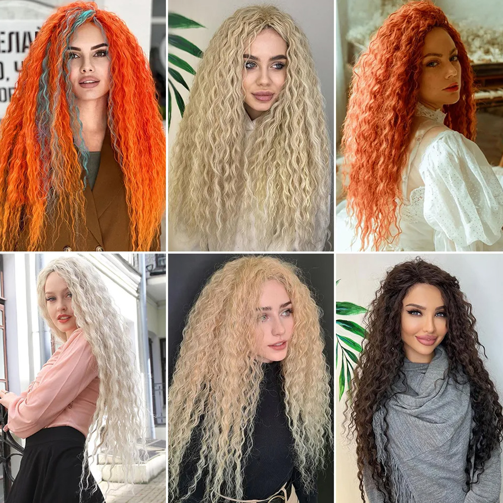 Nice Bulk Afro Su Dalgası Saç - Karamel - Görsel 3